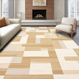 Kitchen Runner Geometric Beige & Camel(Beige)
