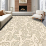 Leaf Vein with Interlaced Natural Shapes (Beige) - ODIKA