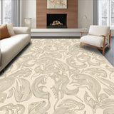 Leaf Vein with Interlaced Natural Shapes (Beige) - ODIKA