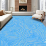 Interlocking Waveforms with Flowing Lines and Cool Tonal (Blue)