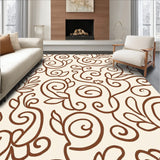 Botanical Vine Scroll with Tendril(Brown)