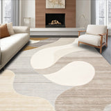Contemporary Style Area Non Shedding with Unique(Beige)