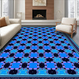 Artisan Mosaic Interlocking Dorm Friendly Low Profile(Blue)