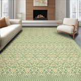 Earthy Green Beige Feel Kid Pet Friendly(Green)