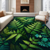 Ultra Soft Area Rug, Non Slip, Stain Resistant, Washable Area Rugs for Living Room, Bedroom, Dark Green Bedroom Cozy Minimalist Fluffy Rug(Green)
