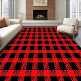Festive Buffalo Check Welcome Holiday Entryway(Black)