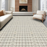 Geometric Diamond Beige Grey Runner Contemporary Area(Beige)