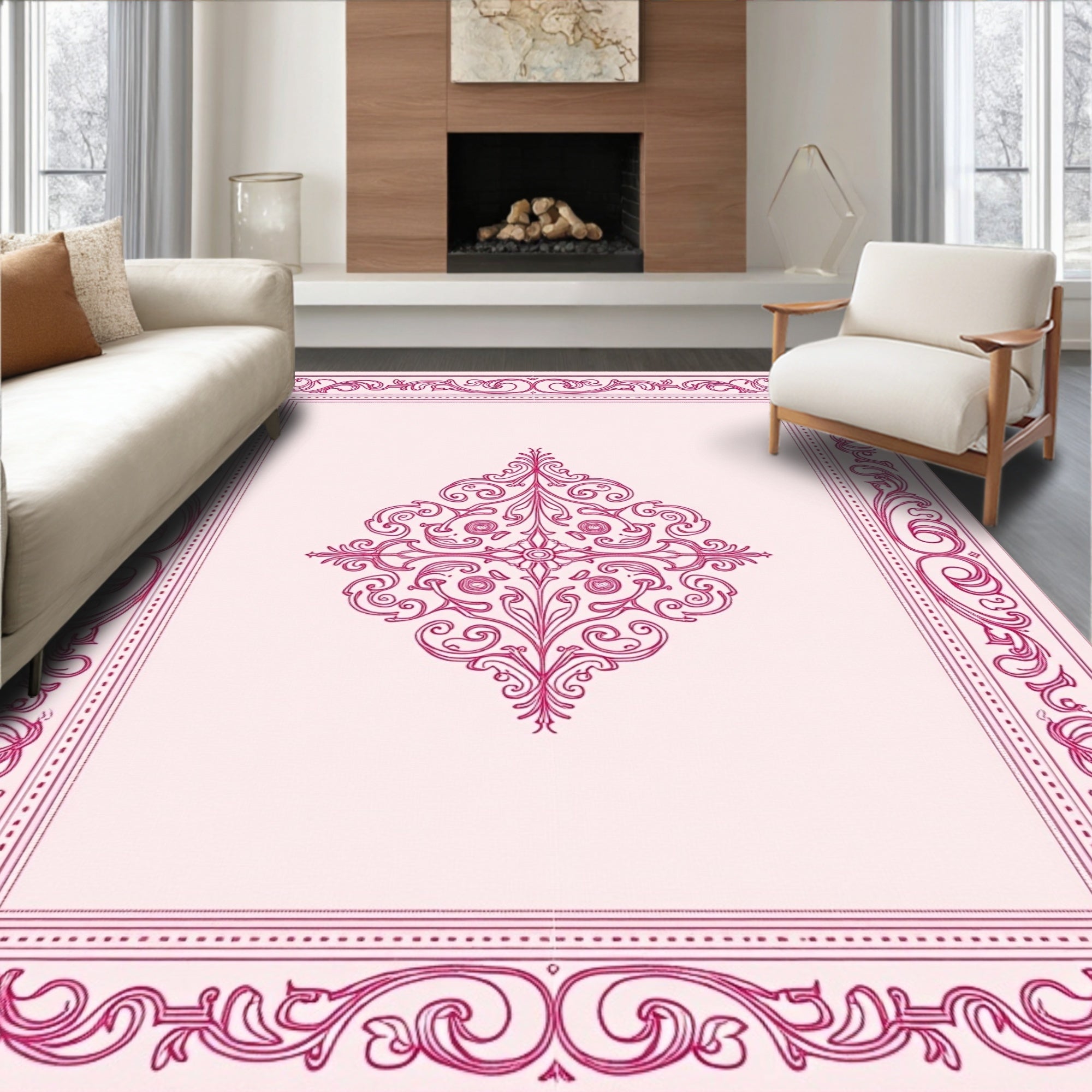 Whimsical Baroque Paisley Ethereal Dreamy Luxe Timeless (Ivory) - ODIKA