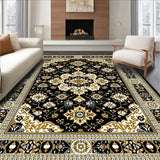Black and Beige with Luxurious Oriental Medallion Geometric Details(Black)