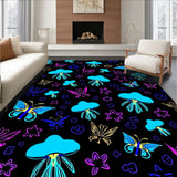 Celestial Fairyland Interlocking Mushrooms and Ethereal Bug (Blue)