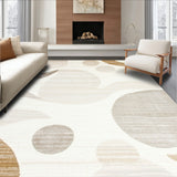 Elegant Swirl Collection Premium Area With Easy Care Maintenance(Beige)