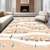 Joyful Winter Wonderland Celebration Path Accent(Beige)