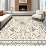 Medallion Abstract Artisan Crafted Collection(Beige)