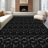 Hexagonal Honeycomb with Interlocking Modern(Black)