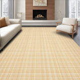 Nepenthe Beige Checked Woven Design Interior Accent(Beige)