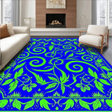 Enchanted Garden Labyrinth Swirl Artistic (Blue)