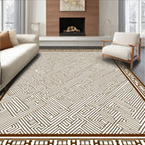 Nordic Interlocking Motif with Minimalist Ornamentation(Brown)