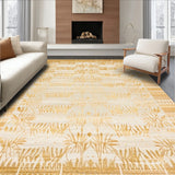 Boho Chic Area Rug Earthy Tone Carpet(Beige)