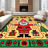 Vintage Winter Jubilee Accent With Traditional Merry Symbols(Yellow)