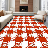 Autumn Harvest Checkered with Bold Plaid Design(Red)