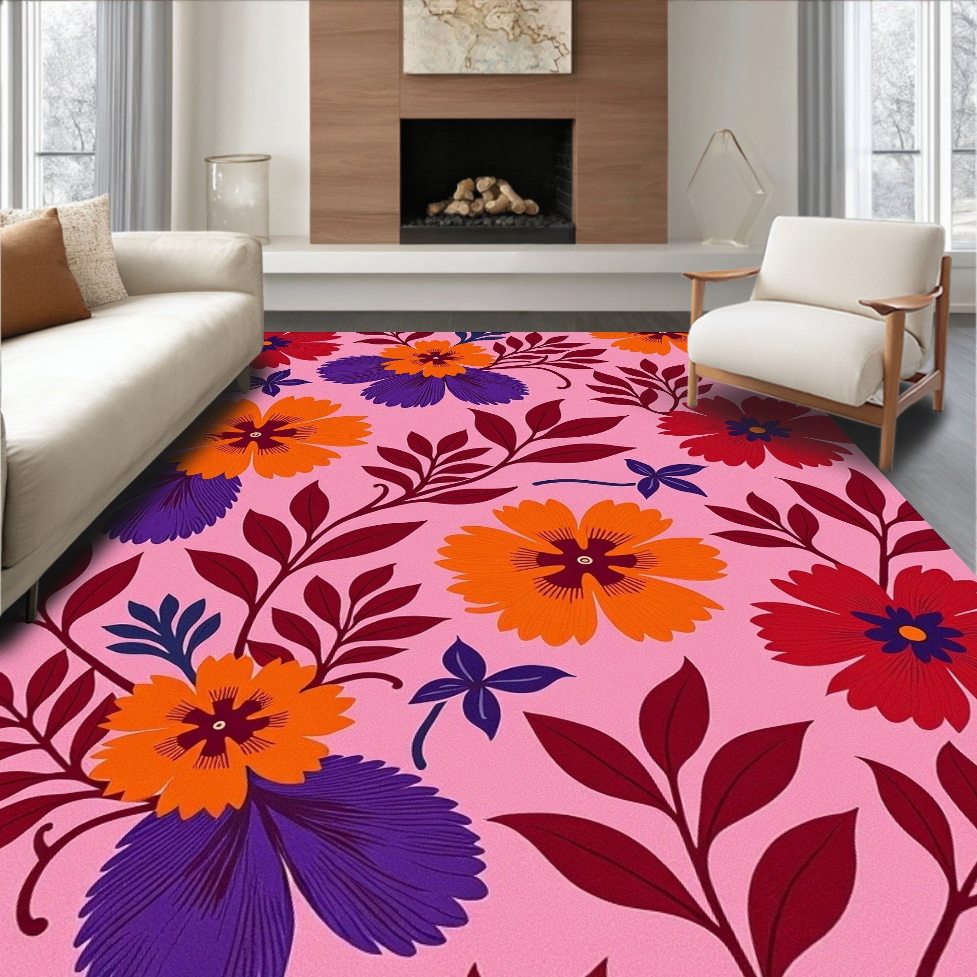 Sunset Hibiscus Floral Statement (Pink) - ODIKA