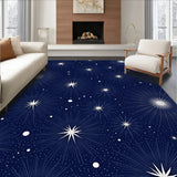 Textured Constellation Map with Scattered Formations (Blue)