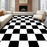 Yuletide Checkerboard Textile with Vintage Racing Flag Style(Black)