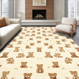 Baby Boy Nursery Cute Bear Print Design(Beige)