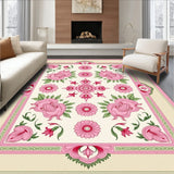 Vintage Distressed Botanical Medallion (Pink)