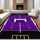 Football Gridiron Yard Lines Field(Purple)