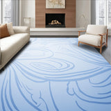 Fading Stripes Ombre Design with Subtle Wave Motifs (Blue) - ODIKA