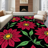 Vintage Poinsettia Bloom Seasonal Celebration Accent(Black)