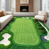 Golf Course Green Tee Off Bath Mat(Green)