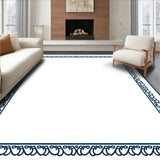 Textured Accent with Decorative Scallop Trim (Blue)