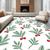 Enchanted Holly Berries Celebration Tapestry(Green)