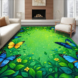 Whimsical Green Insect Patterned(Green)