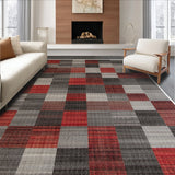 Ultra Soft Area Rug, Non Slip, Stain Resistant, Washable Area Rugs for Living Room, Bedroom, Harvest-Themed Abstract Meditation Space Carpet(Gray)