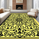 Graceful Medallion Vine Decorative Stunning Charming Ornate (Yellow)