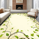 Whimsical Playhouse Inspired with Beige Base and Leafy Green Motifs(Beige)