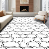 Hexagon Honeycomb with Cellular Framework(Black)