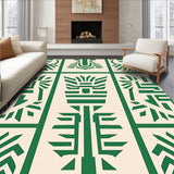 Crystalline Fractal Modern Non Shedding Floor(Ivory)