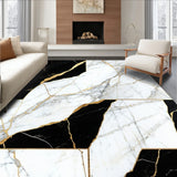 Black Gold Marble Abstract(Black)