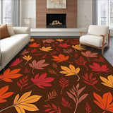 Harvest Season Foliage Decorative Half Moon(Brown)