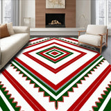 Cane Chevron Holiday Interlocking Art Design(Red)