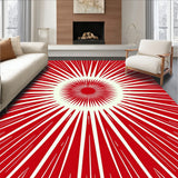 Curly Wool Starburst Radial Burst Luxury(Red)