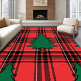 Seasonal Spruce Buffalo Check Accent Tapestry(Red)