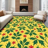 Holly Berry Vine with Traditional Festive Botanical Design(Yellow)