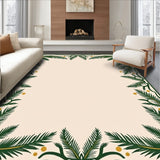 Playful Santa Sleighscape with Interlocking Fir Branch(Ivory)