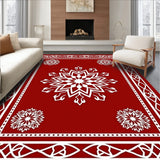 Festive Snowflake Wonderland Decorative Accent Floor(Red)