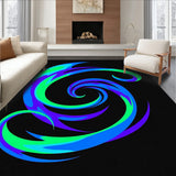 Celestial Stripes Featuring Overlapping Arcs (Blue)